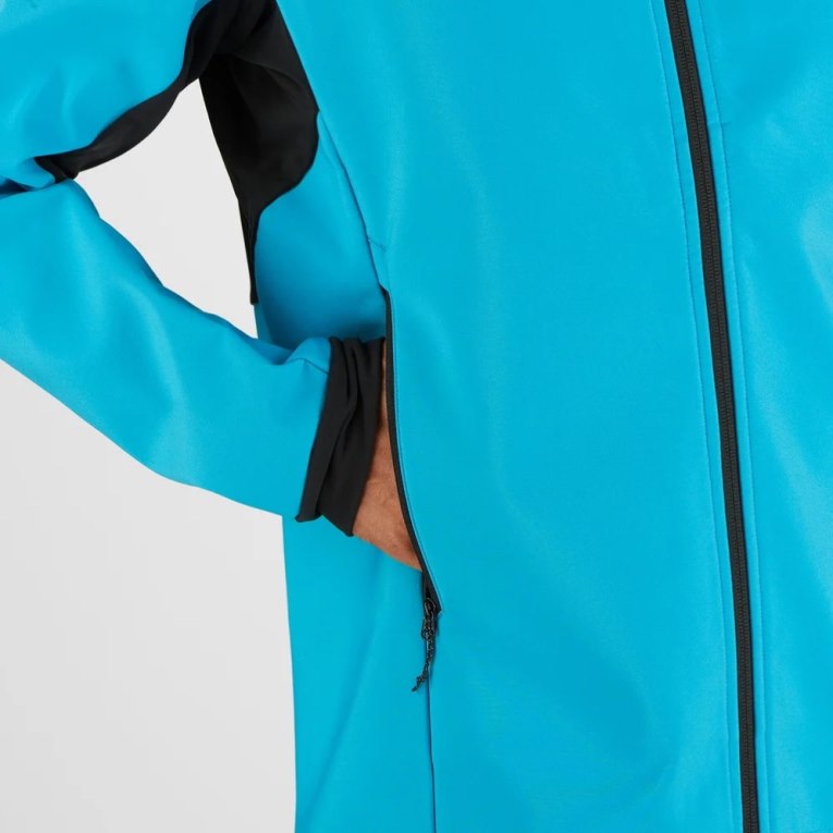 Turquoise Salomon Agile Men's Shell Jackets | IE BD3916